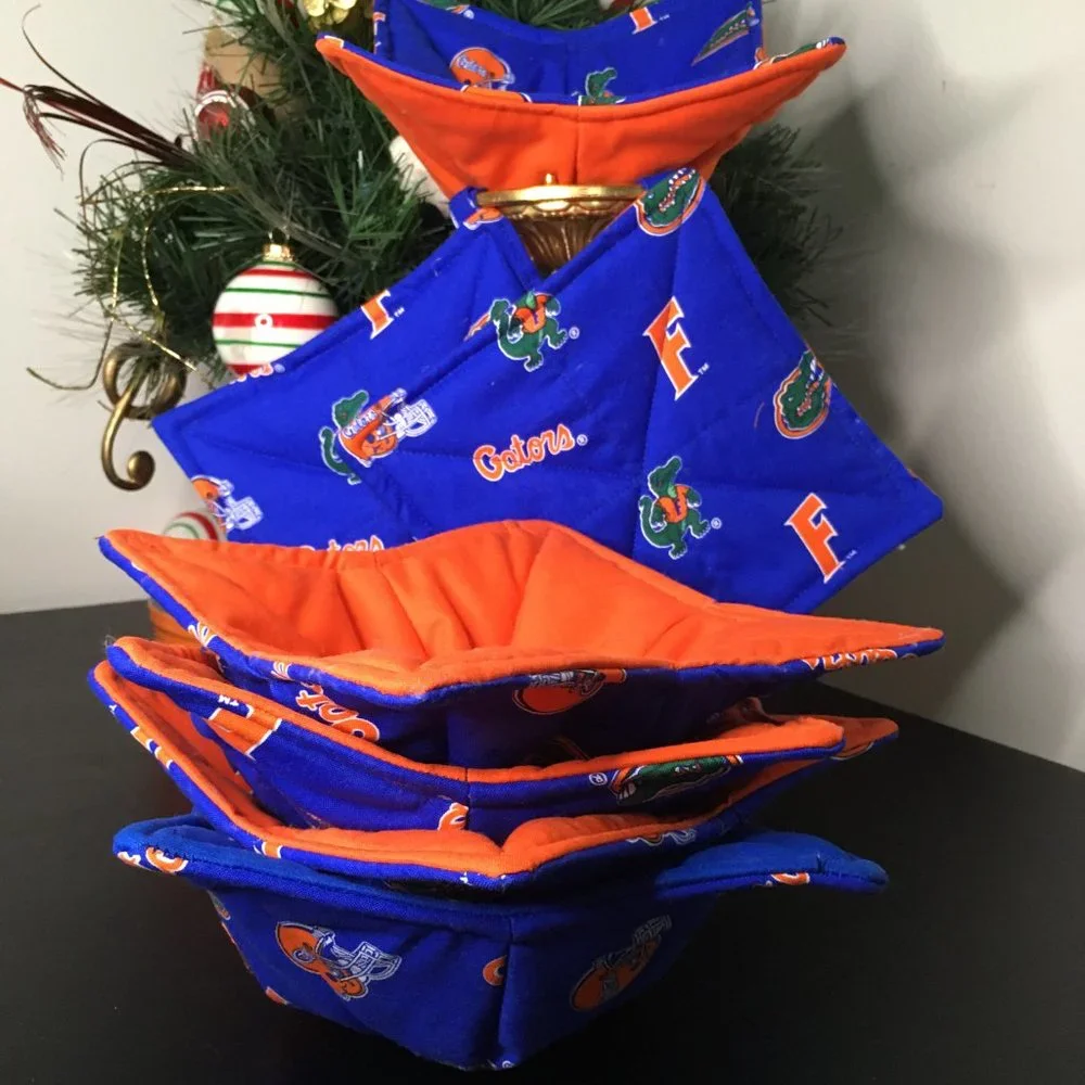Florida Gators Tailgate Hot Bowl/Cup Holders. All handmade.